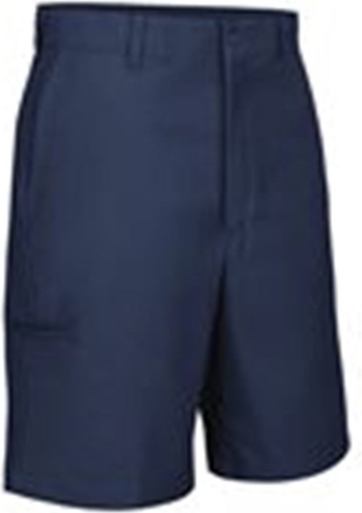 Front View of Navy Cell Phone Pocket Shorts Extended Sizes - PT4CEXT