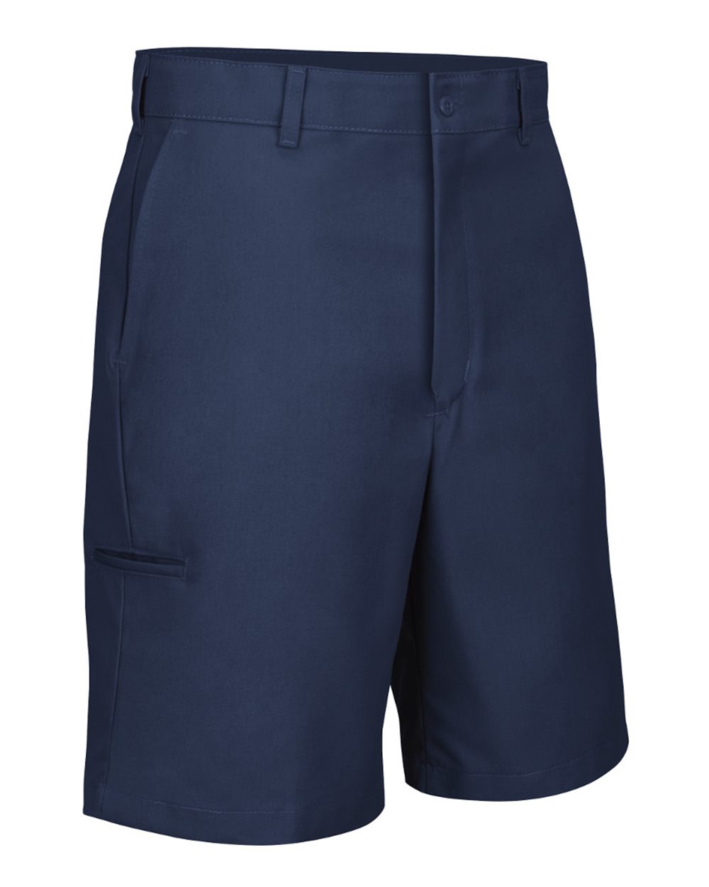 Front View of Navy Cell Phone Pocket Shorts - PT4C