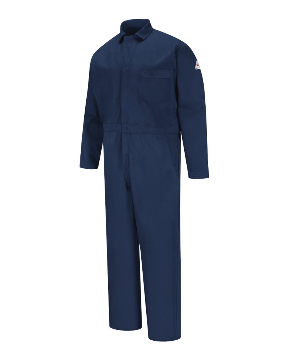 Front View of Navy Classic Industrial Coverall - Excel FR - CEH2