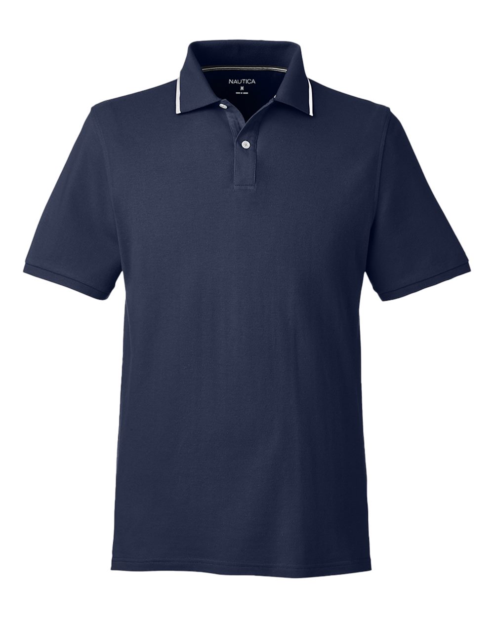 Front View of Navy Deck Polo - N17165