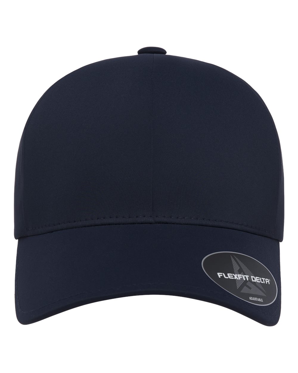 Front View of Navy Delta® Snapback Perforated Cap - 180AP