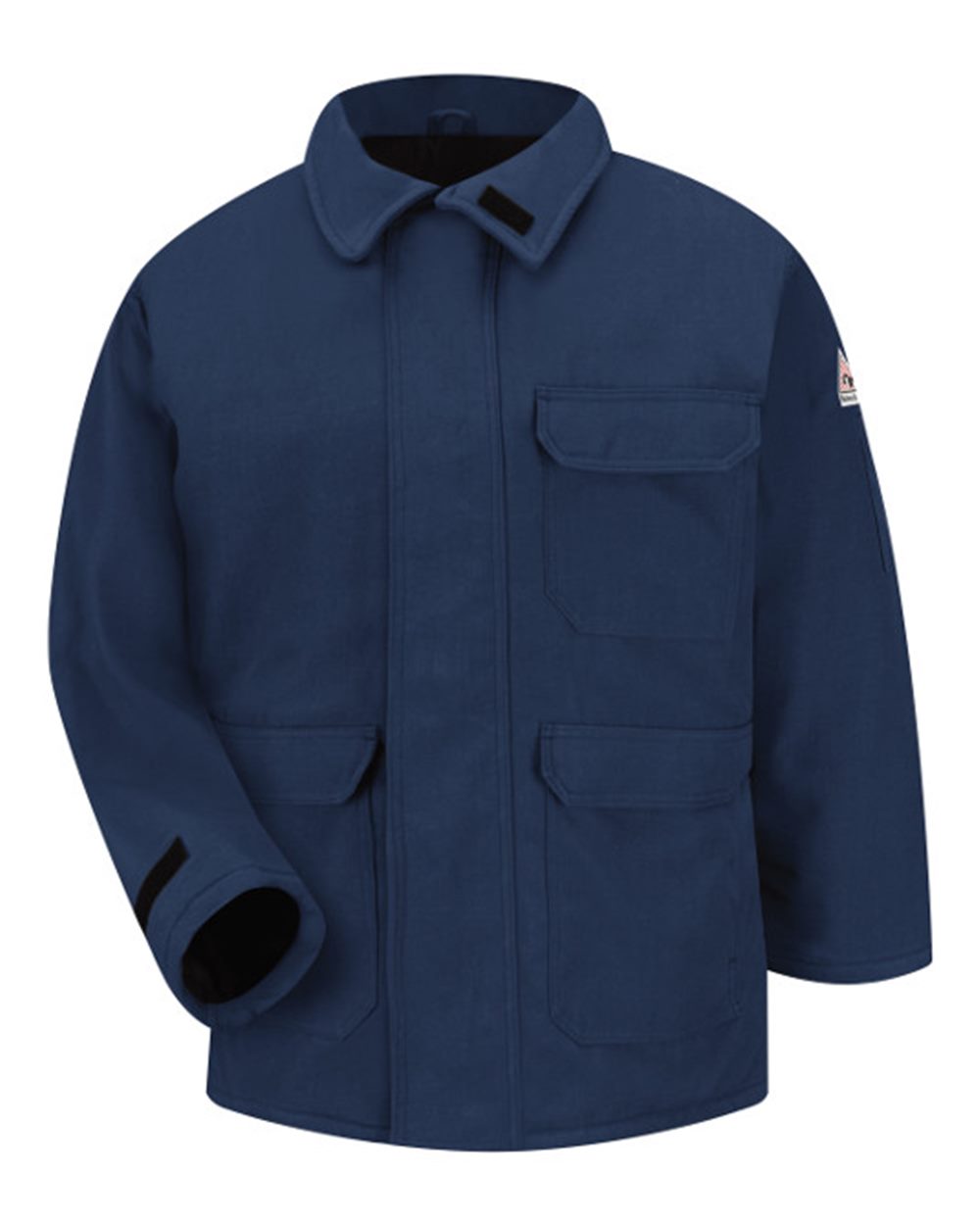 Front View of Navy Deluxe Parka - Nomex® IIIA - JNP2