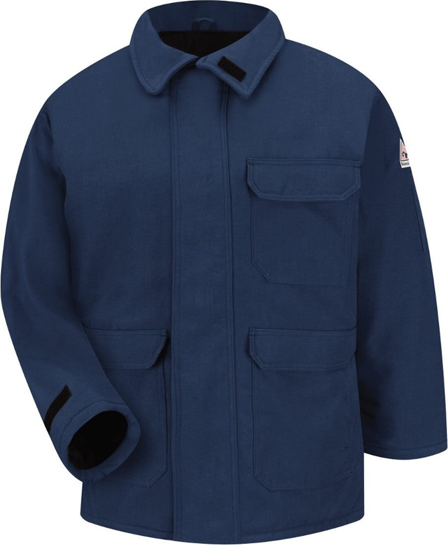 Front View of Navy Deluxe Parka - Nomex® IIIA - Tall Sizes - JNP2T