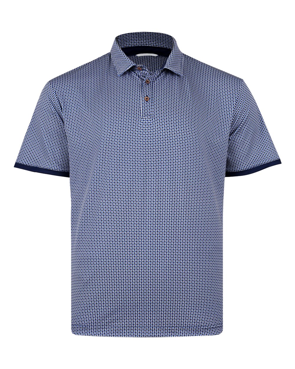 Front View of Navy Douglas Polo - SW9200
