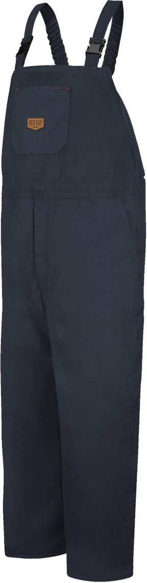 Front View of Navy Duck Insulated Blended Duck Bib Overall - BD30