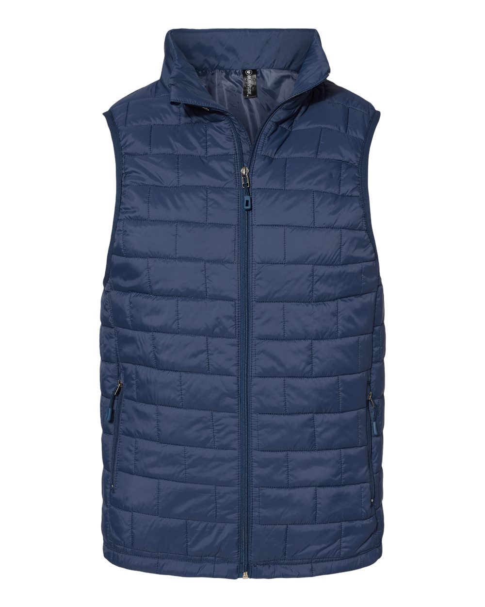 Front View of Navy Elemental Puffer Vest - 8703