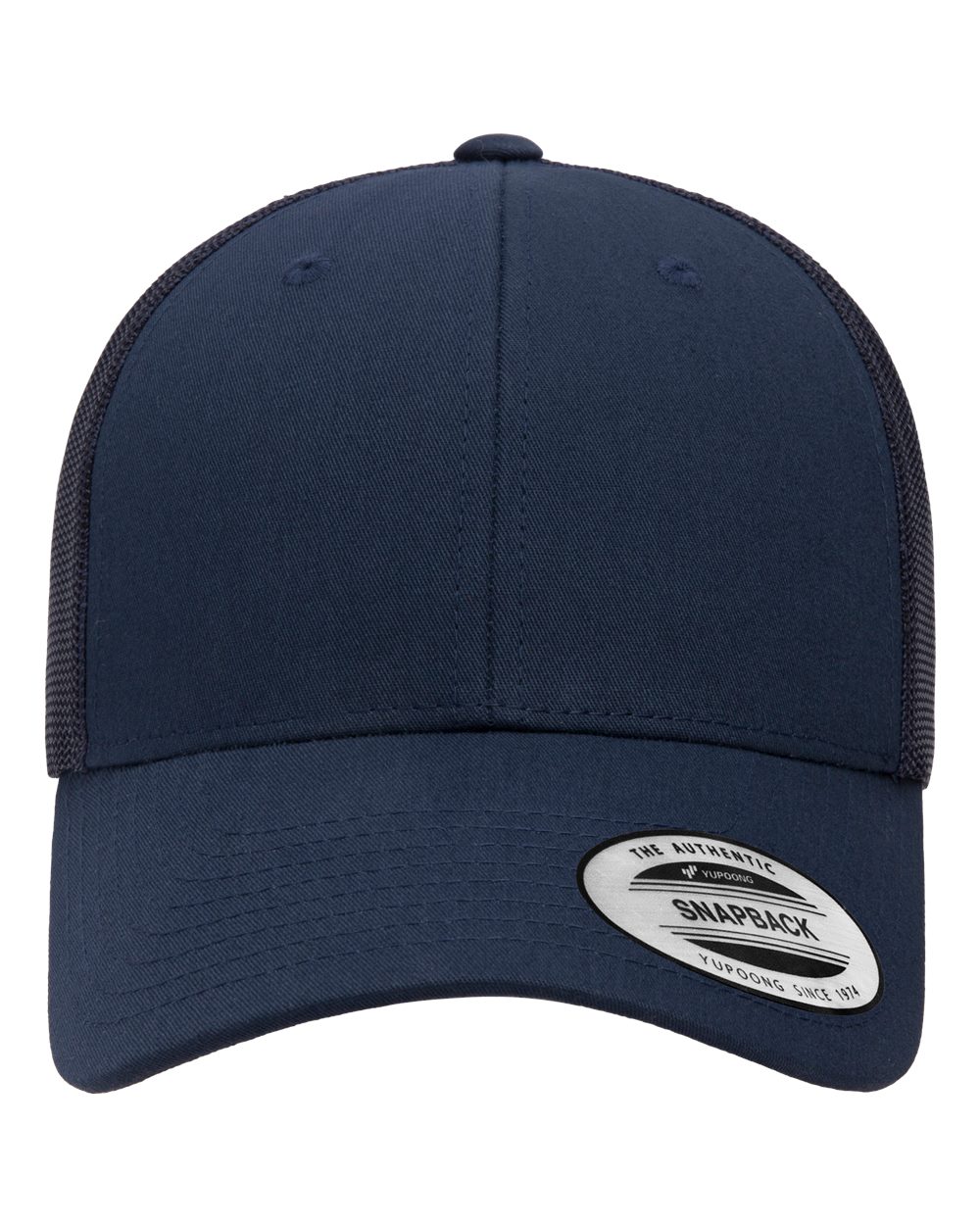 Front View of Navy Elite Cap - 6601