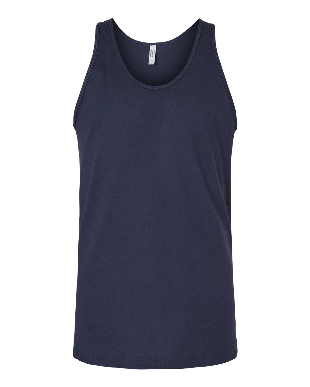 Front View of Navy Fine Jersey Tank - 2408