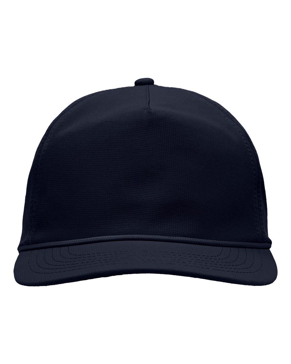 Front View of Navy Five-Panel Ripstop Cap - SP1200