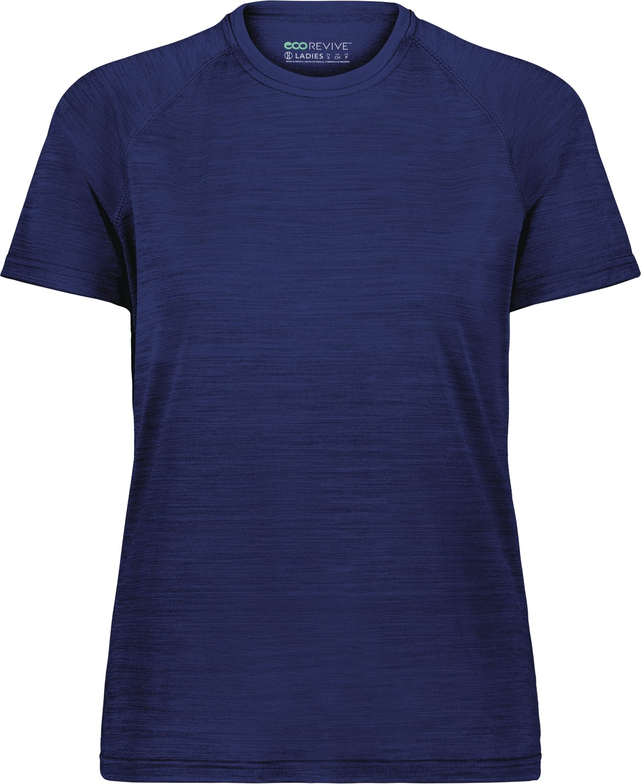 NAVY HEATHER LDS ALL-PRO TEE