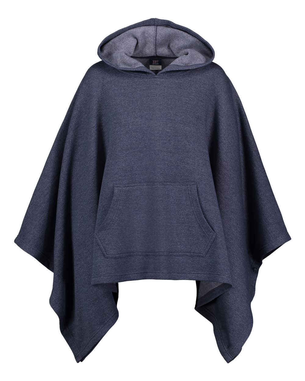 Front View of Navy Heather Women's Amanda Poncho - W17125