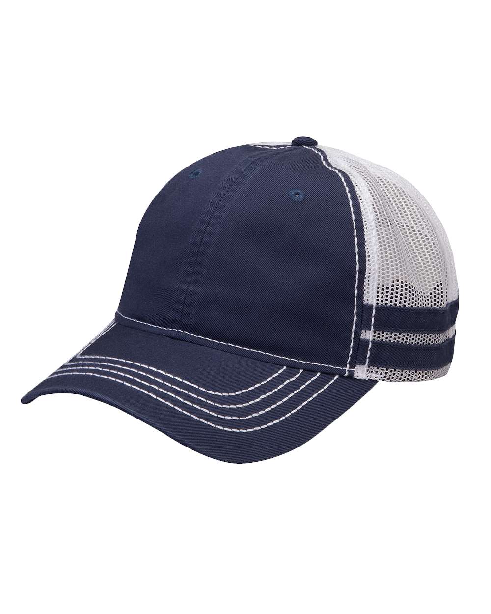 Front View of Navy Heritage Cap - HT102
