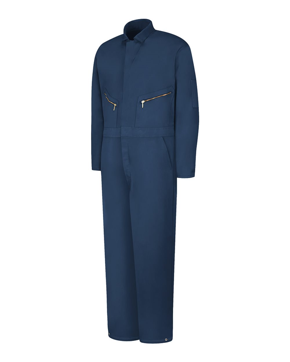 Front View of Navy Insulated Twill Coverall - CT30