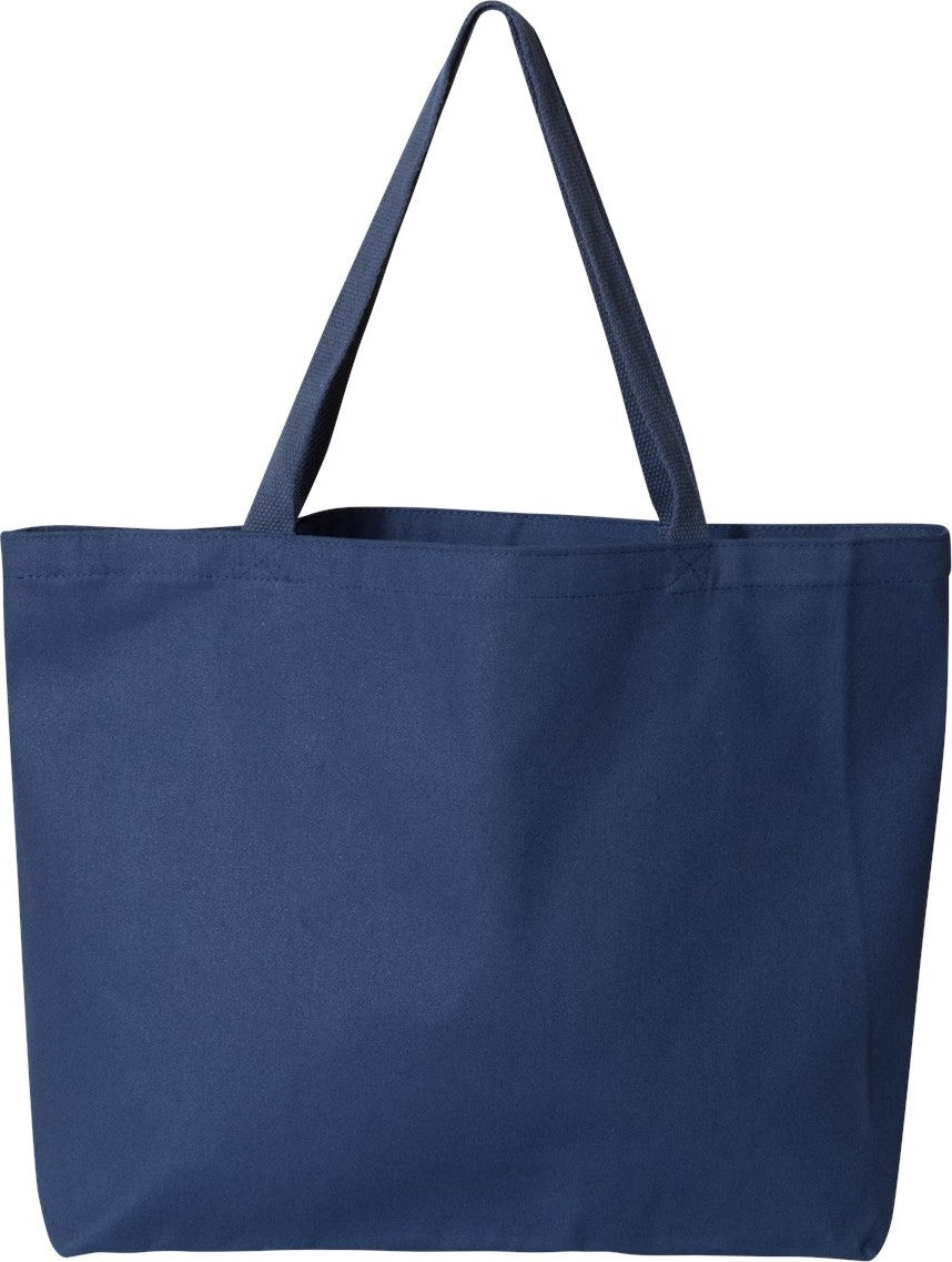 Front View of Navy Isabella Tote - 8503