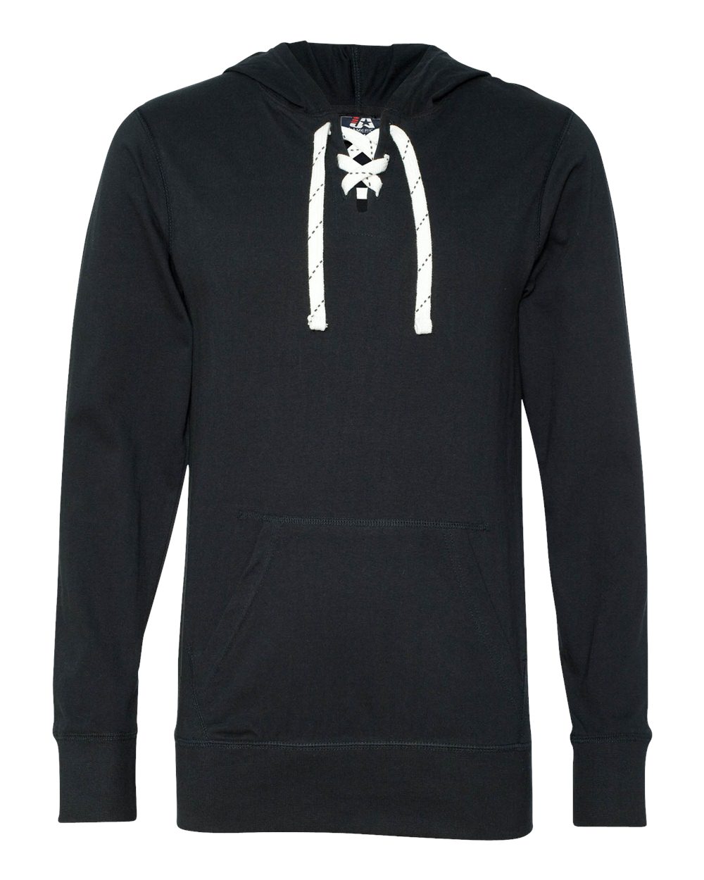 Navy Jersey Sport Lace Hooded Pullover - 8231