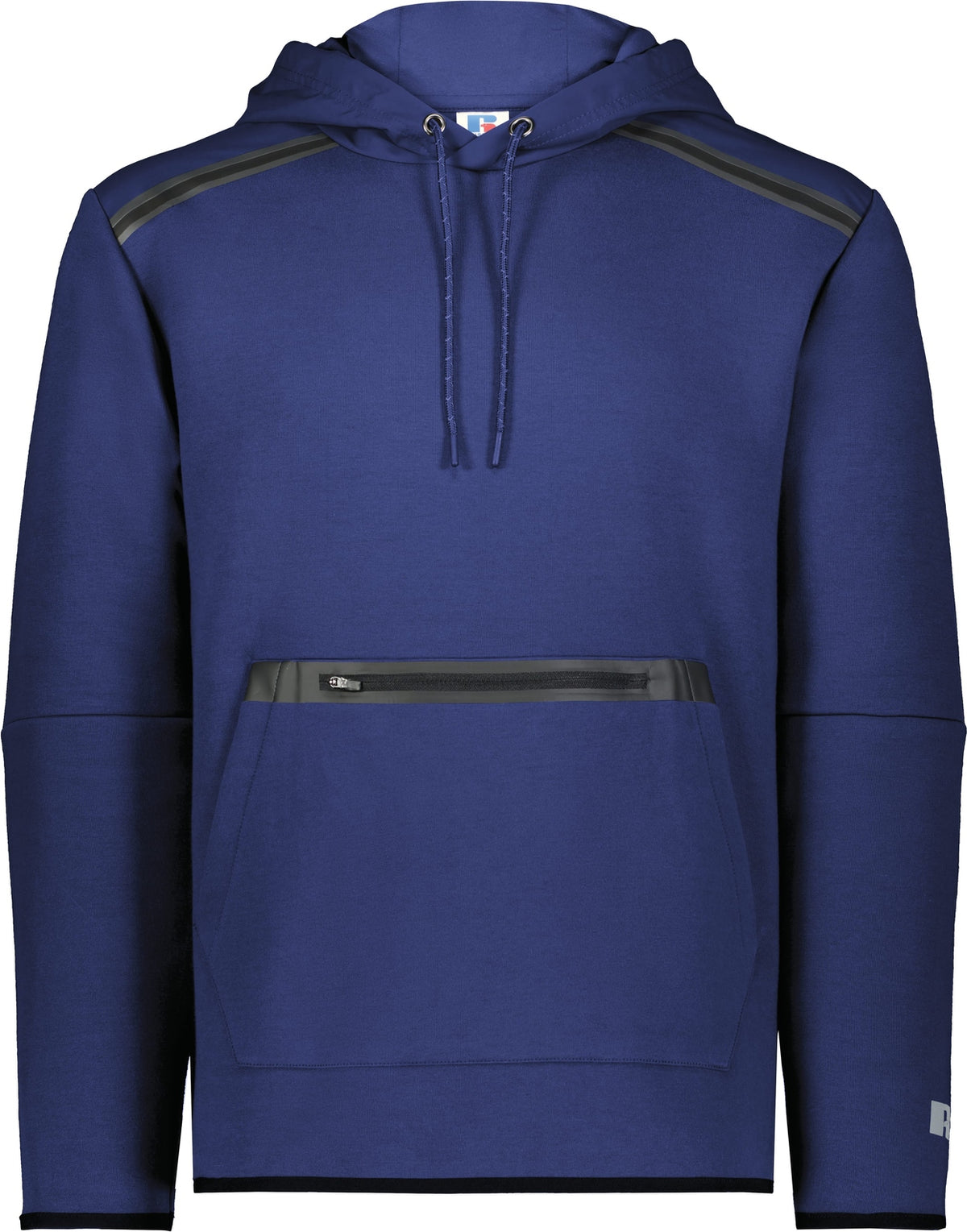 Front View of NAVY LEGEND TECH FLEECE HOODIE