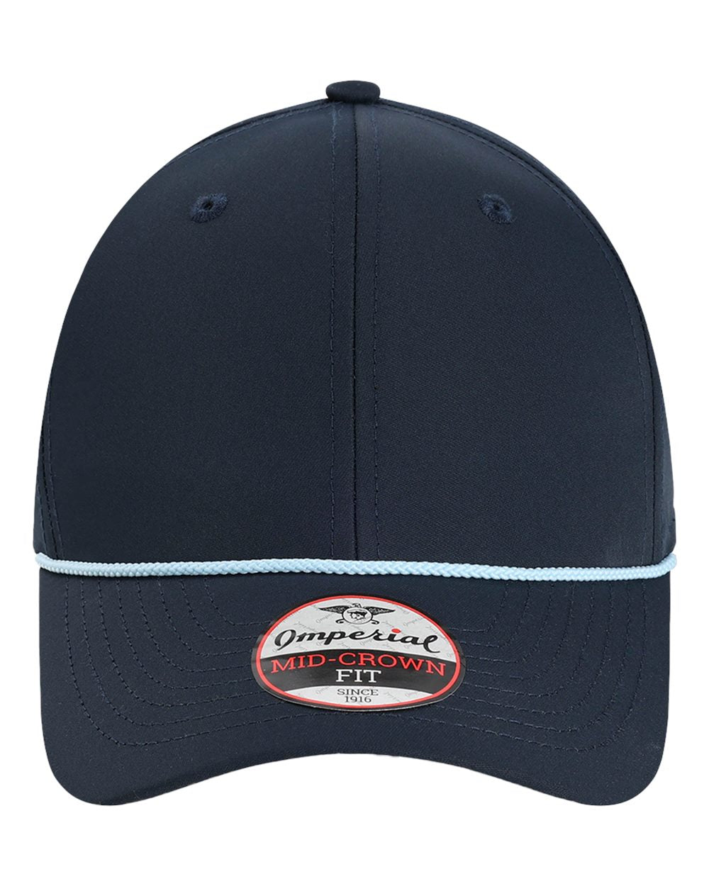 Front View of Navy/ Light Blue The Wingman Cap - 7054