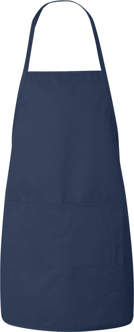 Navy Long Butcher Block Apron - 5505