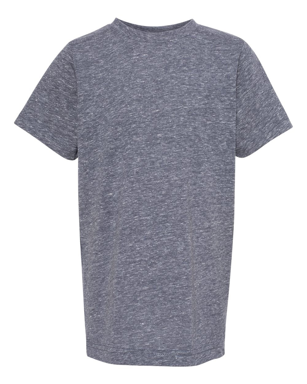 Front View of Navy Melange Youth Harborside Mélange Tee - 6191