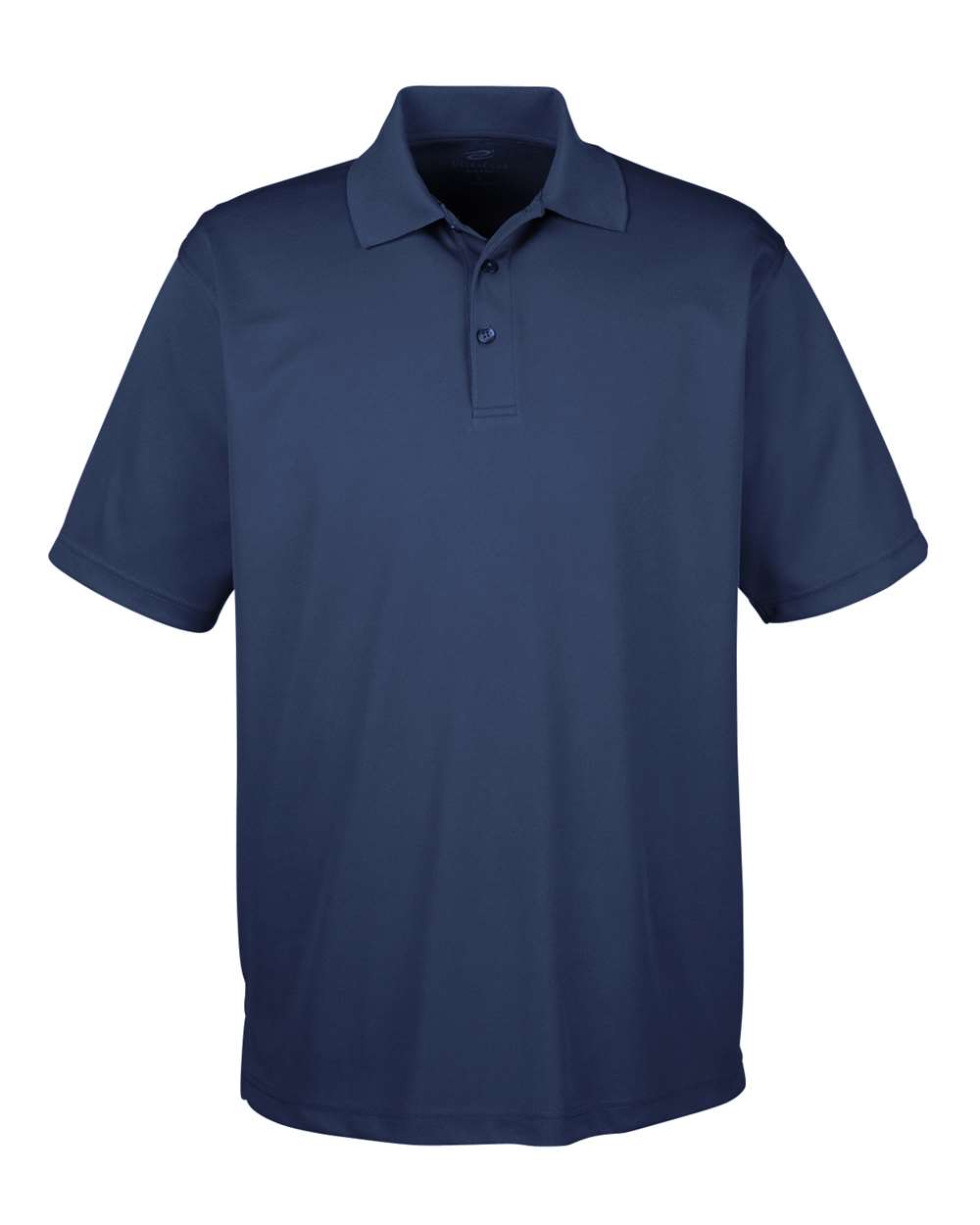 Front View of Navy Men's Cool & Dry Mesh Piqué Polo - 8210