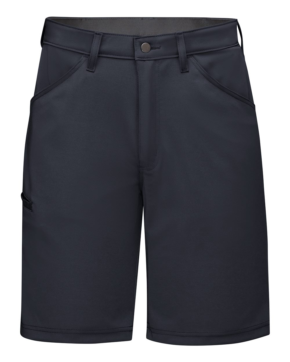 Front View of Navy Men&#39;s Extended Sizes Cooling Work Shorts - TPM4EXT
