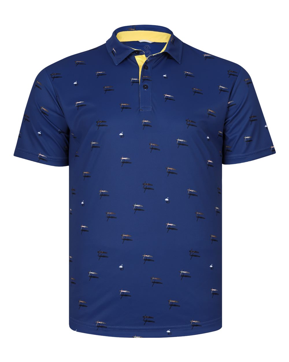 Front View of Navy Men's Pier Polo - SW1019