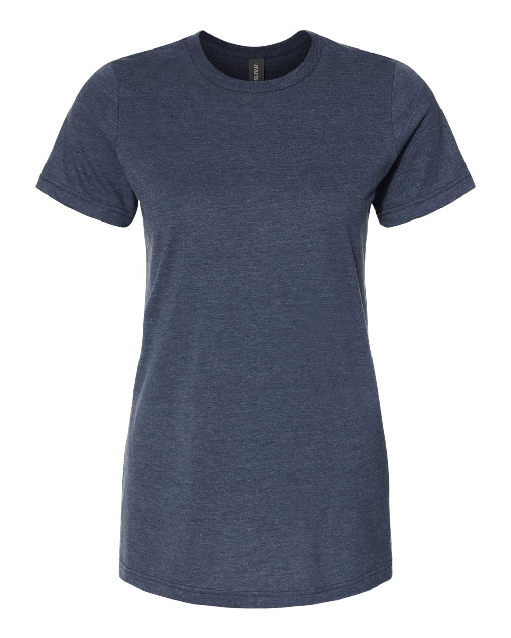 Front View of Navy Mist Softstyle® Women's CVC T-Shirt - 64001LCVC