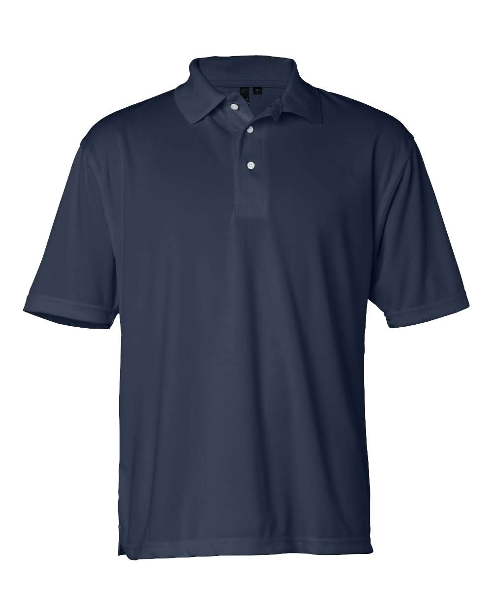 Front View of Navy Moisture Free Mesh Polo - 0469