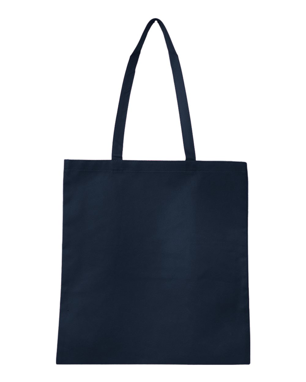 Front View of Navy Non-Woven Tote Bag - Q126300