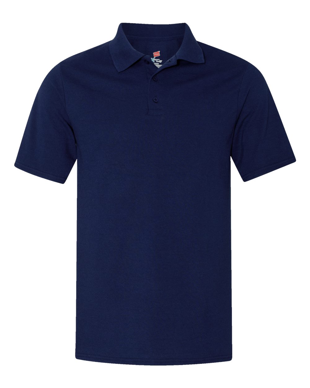 Front View of Navy Piqué Polo - 055P