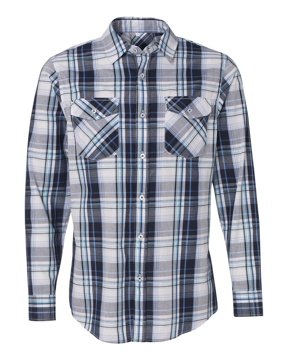 Navy Plaid Shirt - 8202