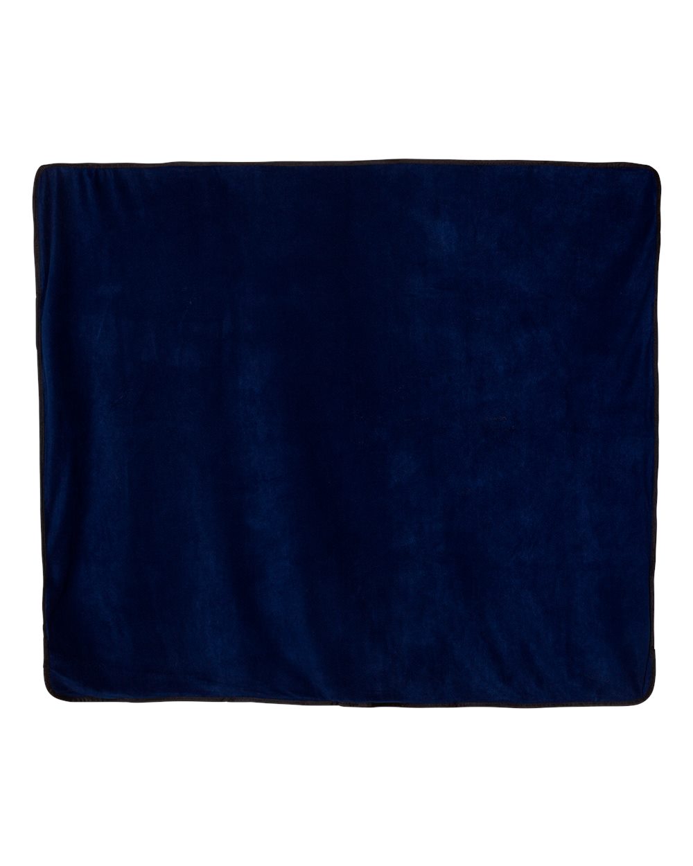Front View of Navy Polyester/Nylon Picnic Blanket - 8701