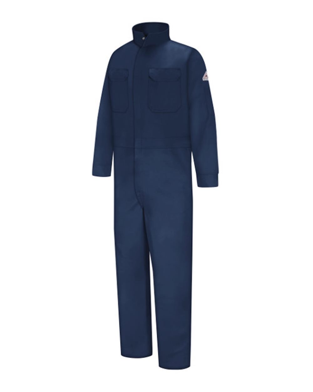 Front View of Navy Premium Coverall - EXCEL FR Tall Sizes - CEB2T