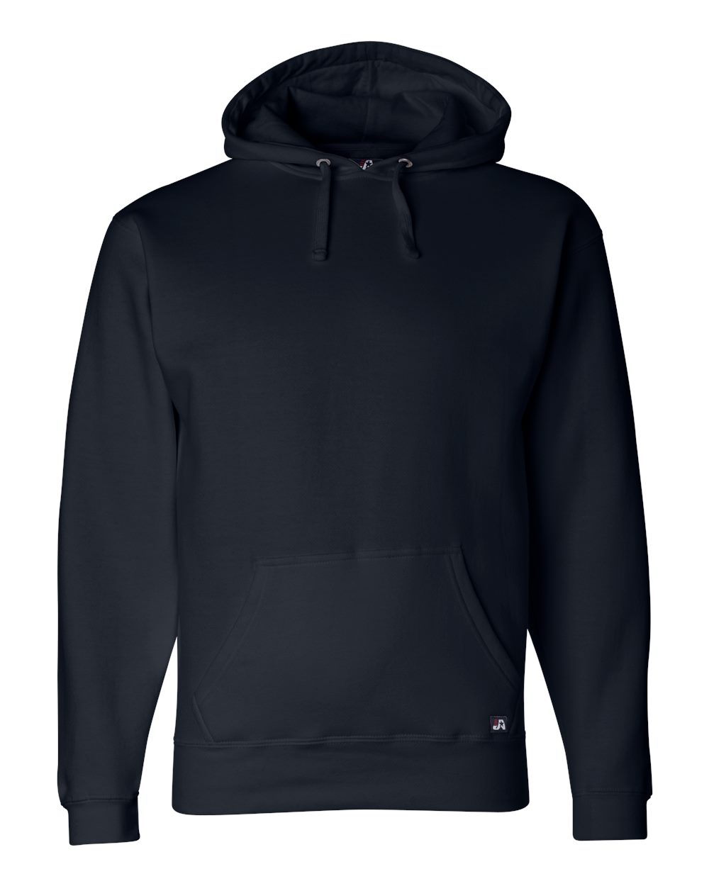 Front View of Navy Premium Hooded Sweatshirt - 8824