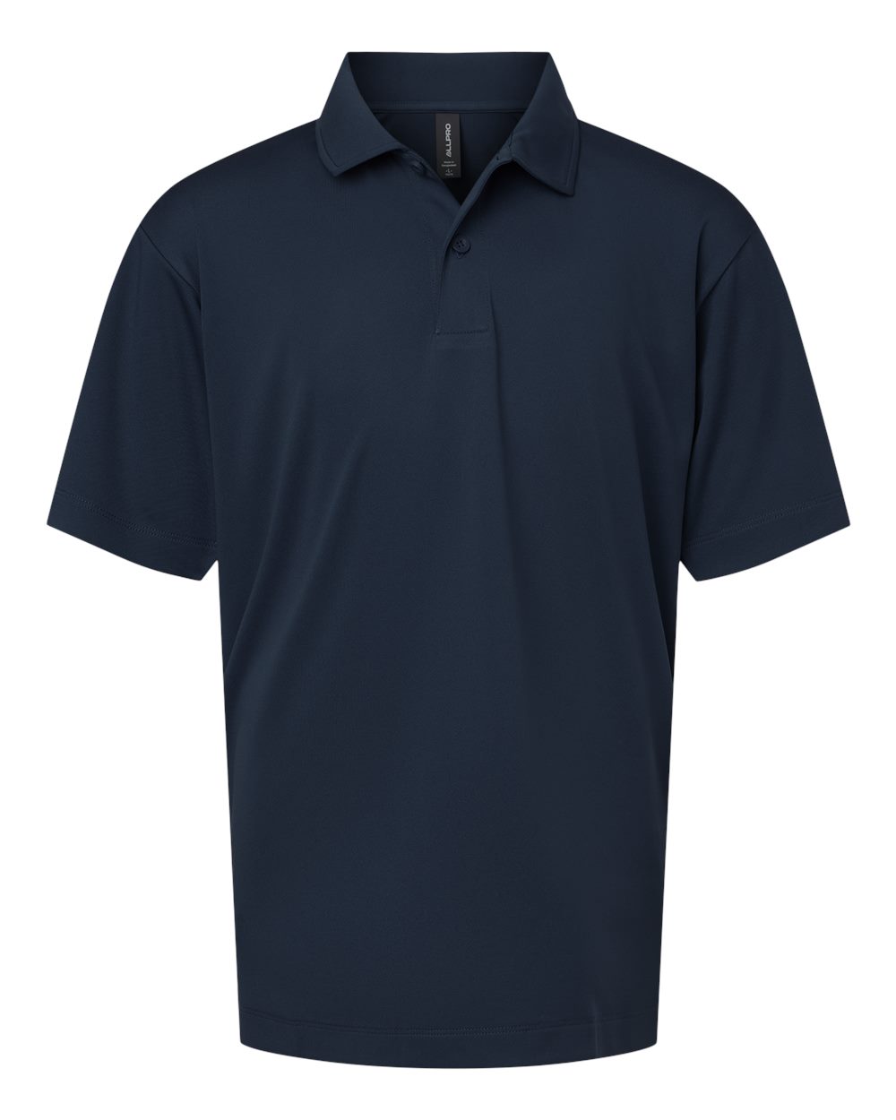 Front View of Navy Pro-Lock Youth Performance Polo - 41800Y