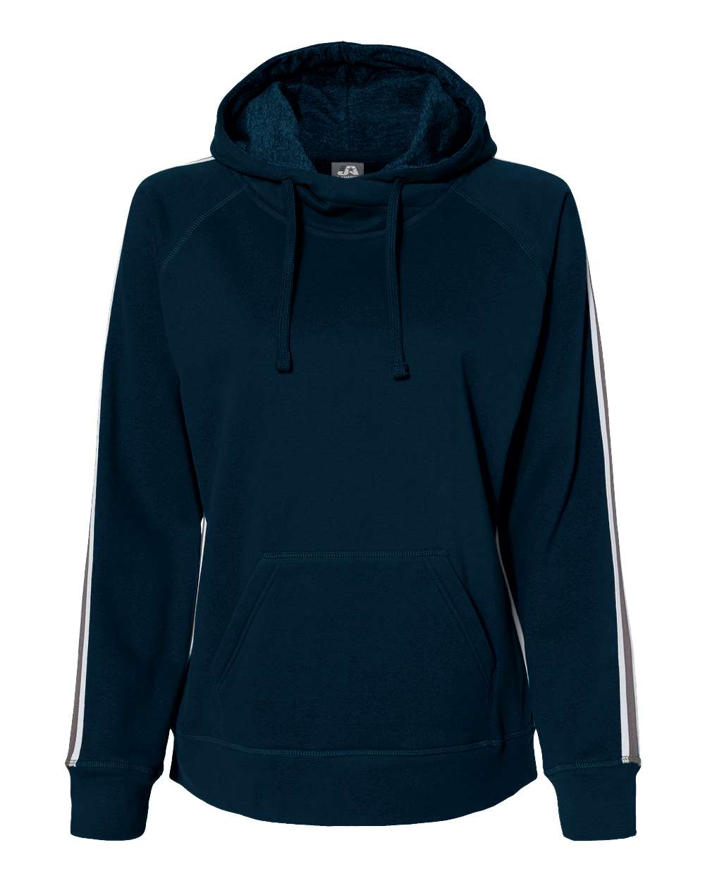 Front View of Navy Rival Fleece Hooded Sweatshirt - 8640