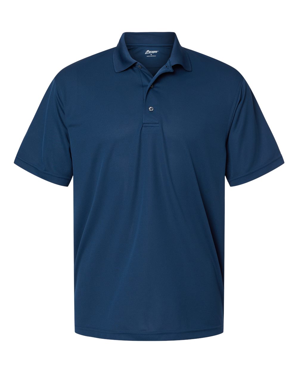 Front View of Navy Saratoga Performance Mini Mesh Polo - 100