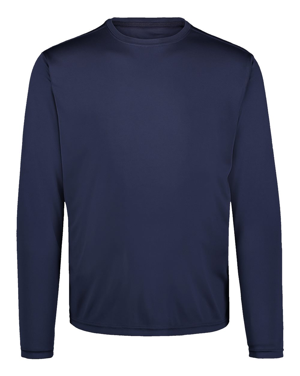 Front View of Navy Sunproof® Long Sleeve T-Shirt - 19456