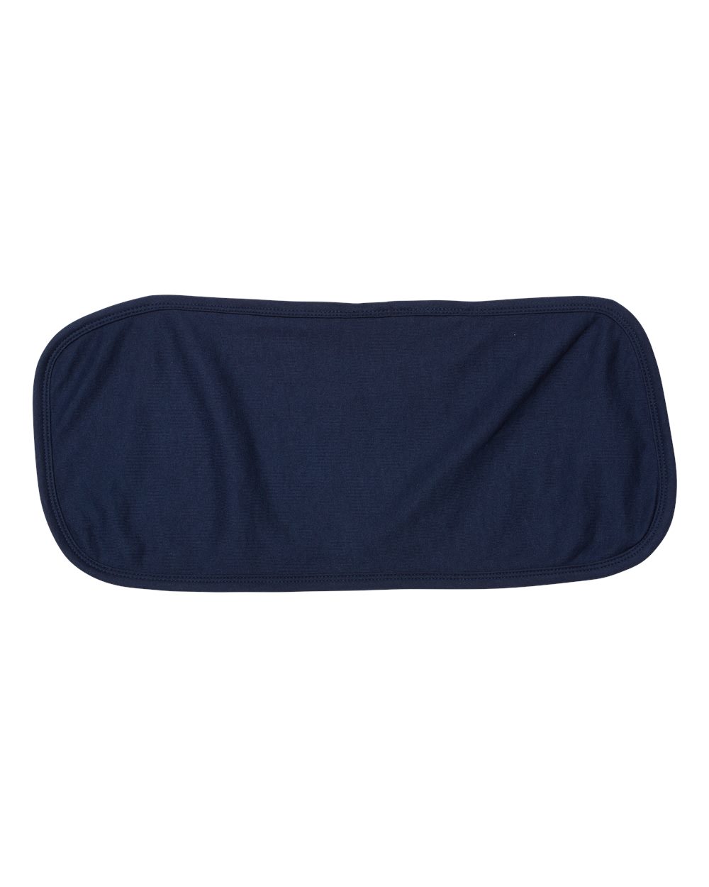 Front View of Navy Terry Burp Cloth - 1014