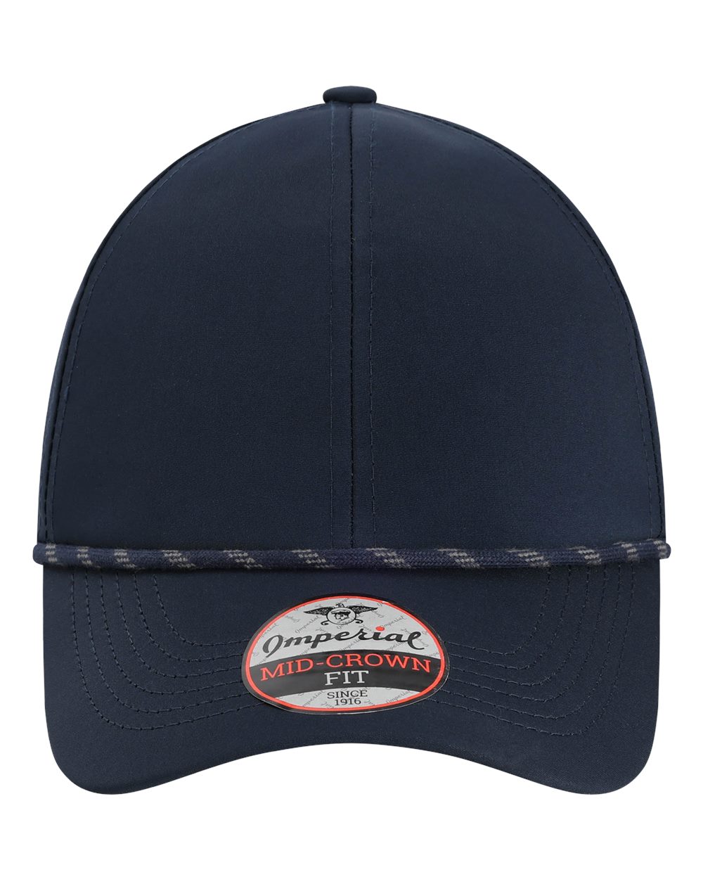 Front View of Navy The Habanero Performance Rope Cap - 6054
