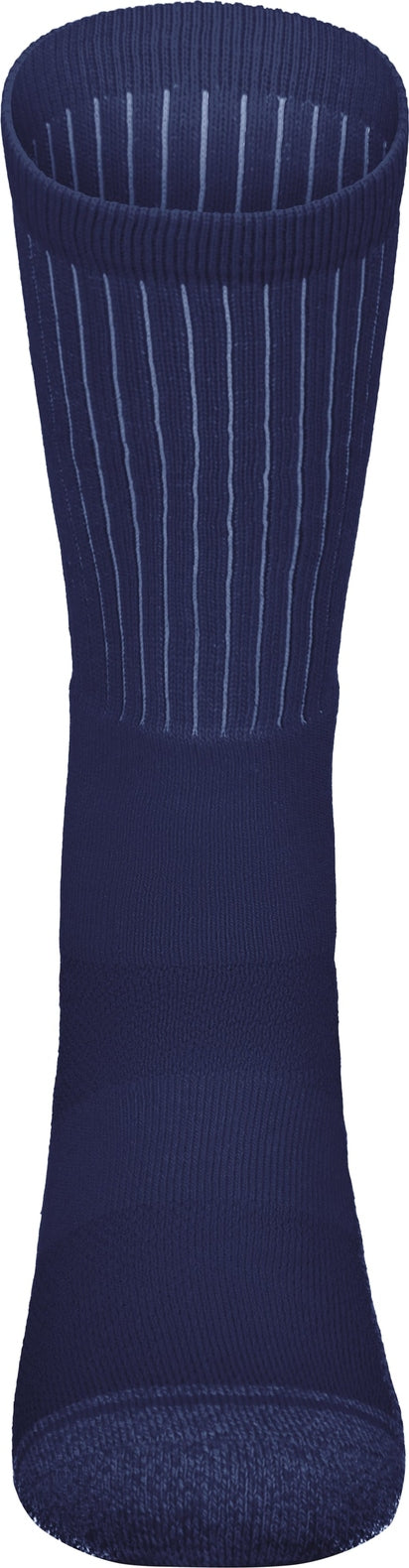 Front View of NAVY TONAL CREW SOCK