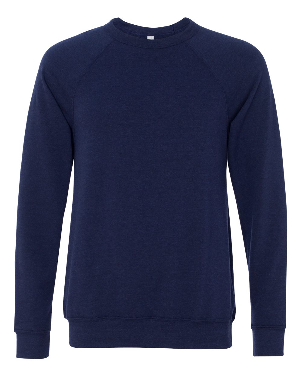 Navy Triblend Sponge Fleece Raglan Crewneck Sweatshirt - 3901