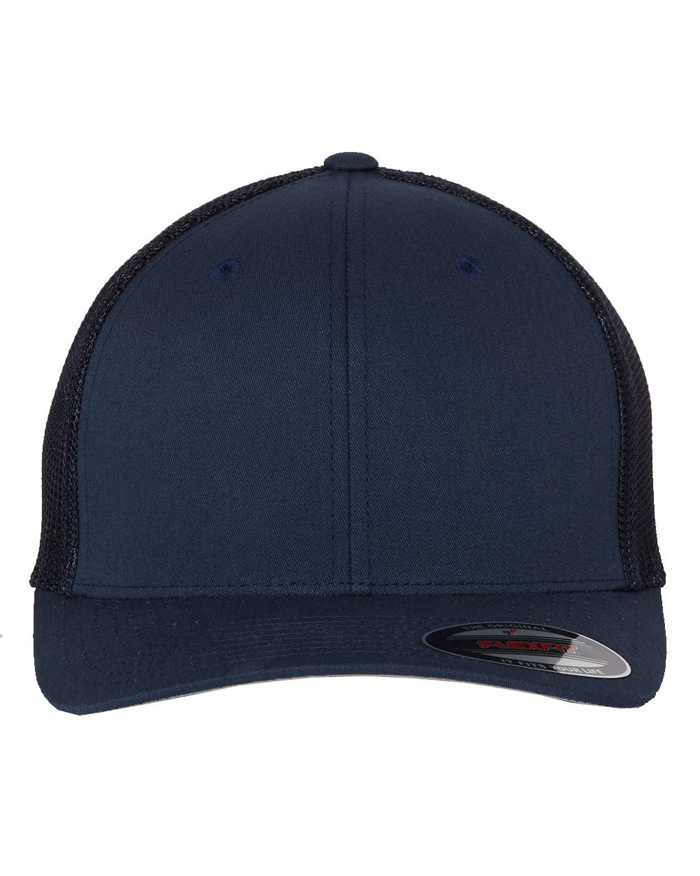 Front View of Navy Trucker Cap - 6511