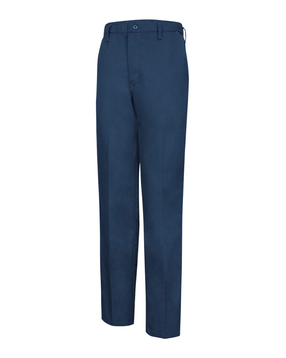 Front View of Navy - Unhemmed Mimix™ Utility Pants - PX60