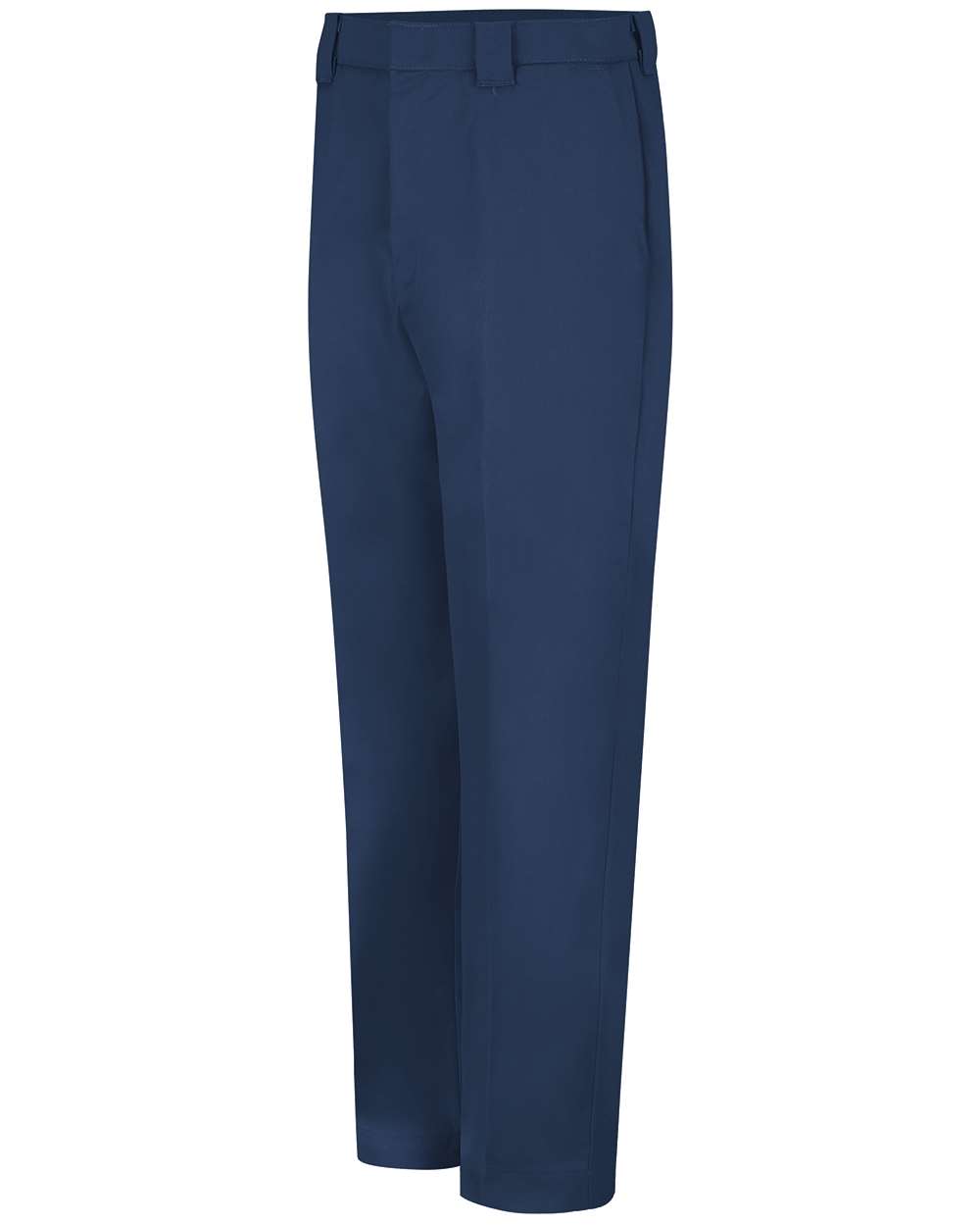 Front View of Navy - Unhemmed Utility Work Pants - PT62