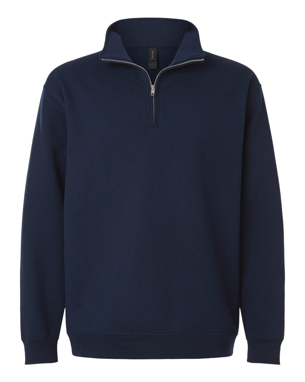 Front View of Navy Unisex Heavy Blend™ Quarter-Zip Sweatshirt - 18810 plain