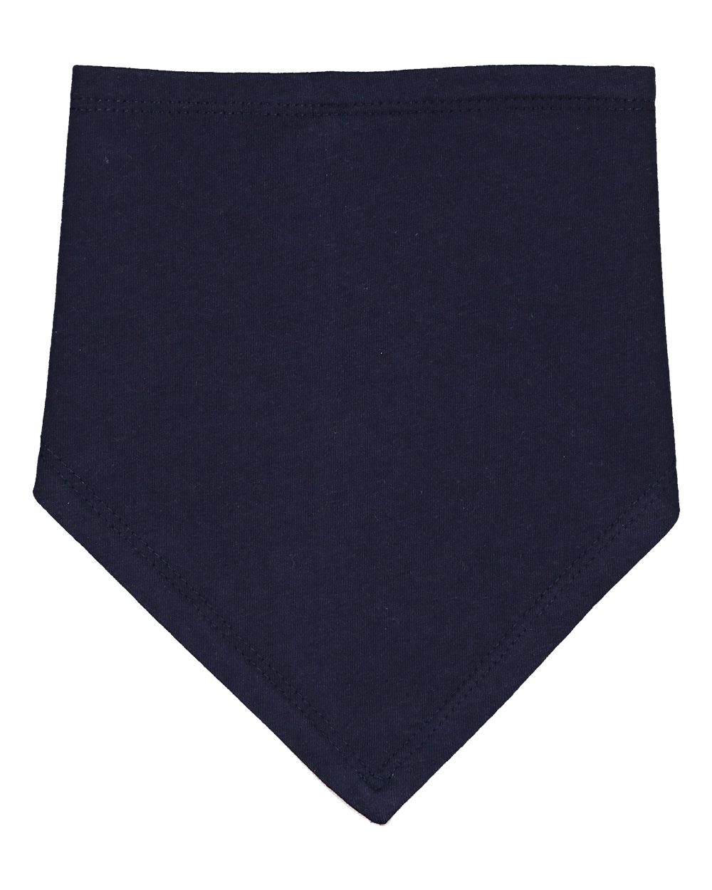 Front View of Navy/ White Premium Jersey Bandana Bib - 1012