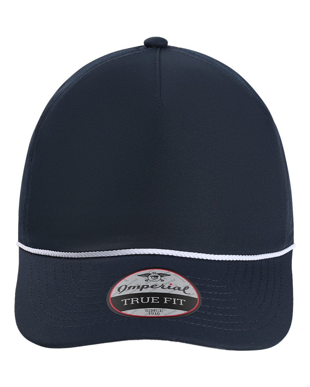 Front View of Navy/ White The Harrison Cap - 5054U