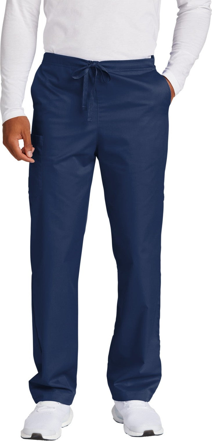 Front View of Navy Wink Unisex WorkFlex Cargo Pant WW3150