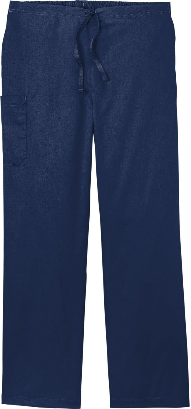 Front View of Navy Wink Unisex WorkFlex Cargo Pant WW3150
